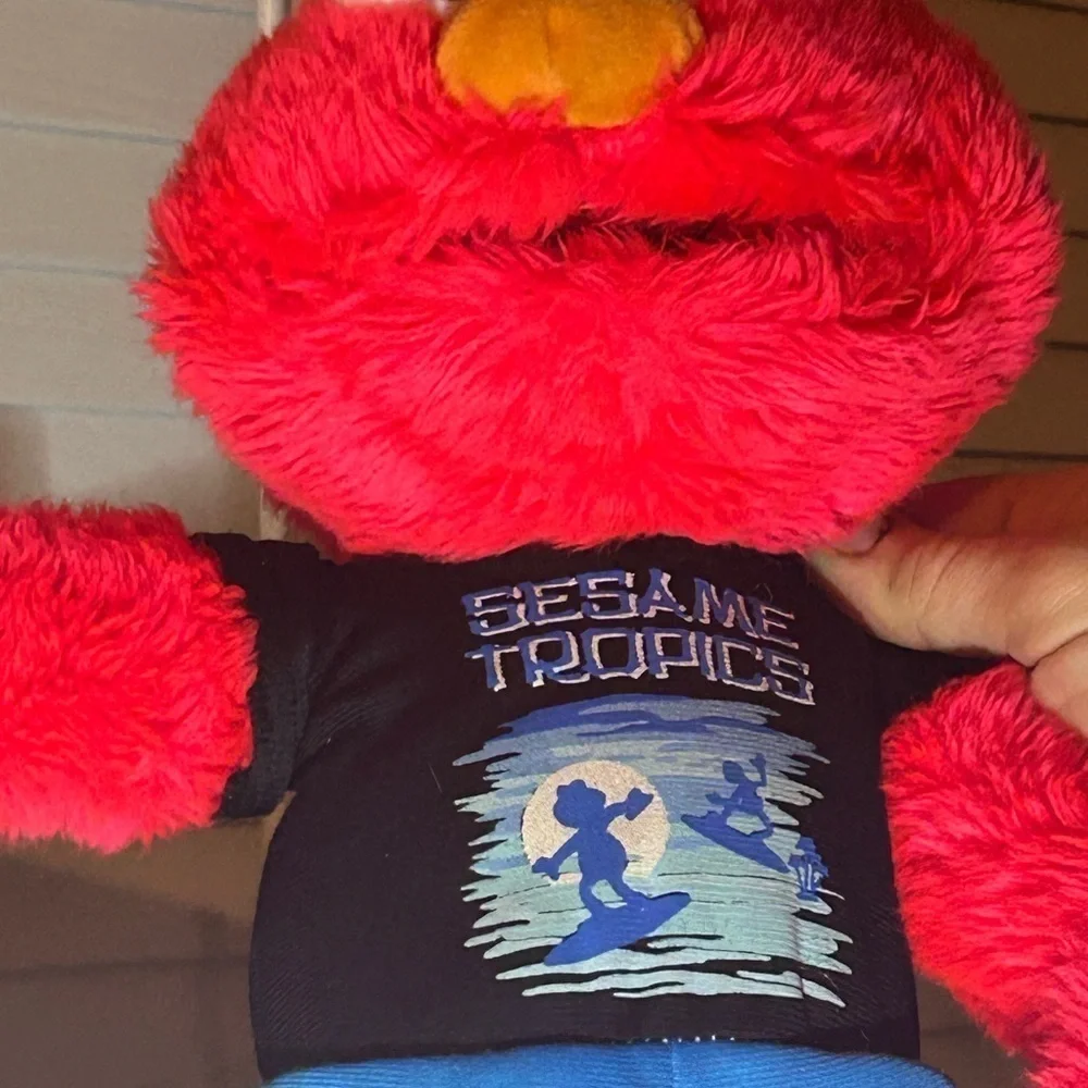 SESAME STREET TROPICS ELMO Plush Doll Large 24